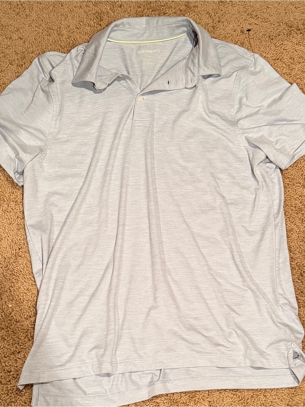 J. Crew Light Blue Men's Performance Polo